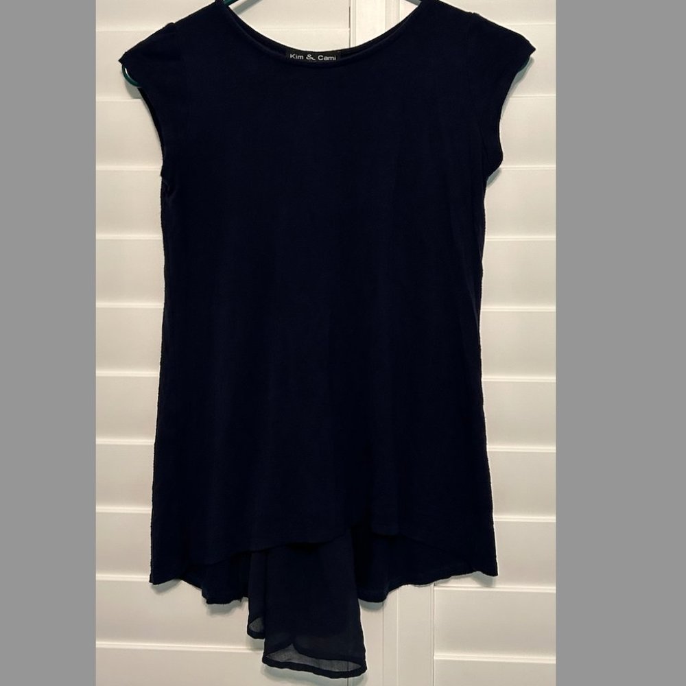 Women's Kim & Cami Navy Blue Blouse